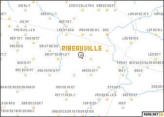 map of Ribeauville