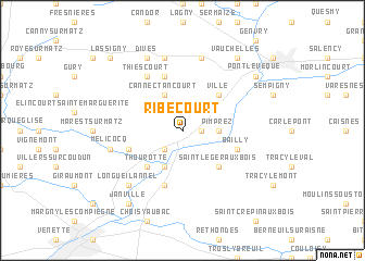 map of Ribécourt