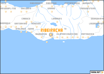 map of Ribeira Chã