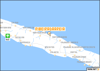 map of Ribeira da Areia