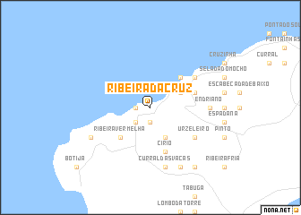 map of Ribeira da Cruz