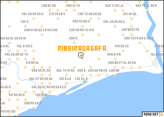 map of Ribeira da Gafa