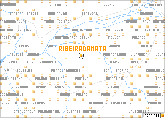 map of Ribeira da Mata