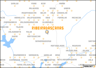 map of Ribeira das Canas