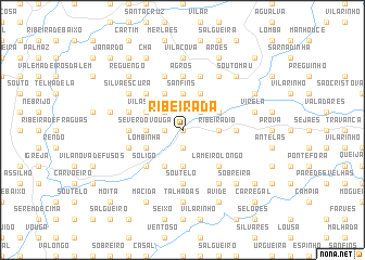 map of Ribeirada