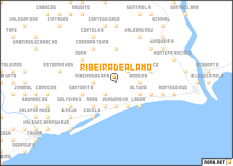 map of Ribeira de Álamo