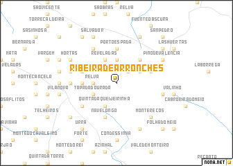 map of Ribeira de Arronches