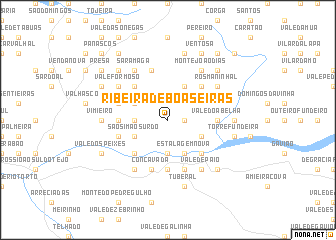 map of Ribeira de Boas Eiras