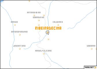 map of Ribeira de Cima