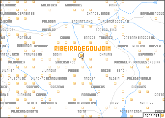 map of Ribeira de Goujoim