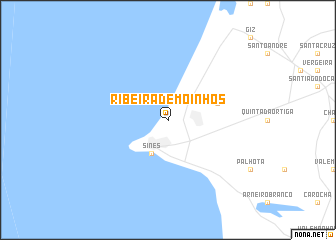 map of Ribeira de Moinhos