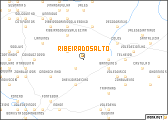 map of Ribeira do Salto