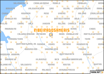 map of Ribeira dos Ameais