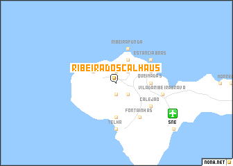 map of Ribeira dos Calhaus