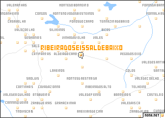 map of Ribeira do Seissal de Baixo