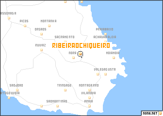 map of Ribeirão Chiqueiro