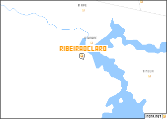 map of Ribeirão Claro