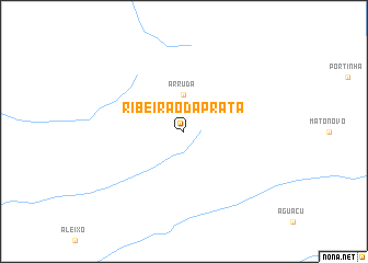 map of Ribeirão da Prata