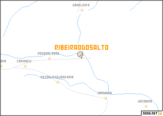map of Ribeirão do Salto