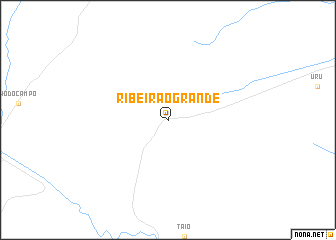 map of Ribeirão Grande