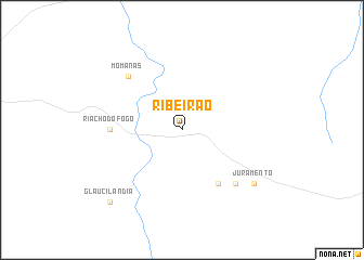 map of Ribeirão