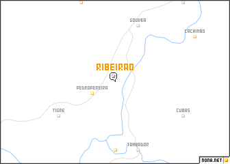 map of Ribeirão