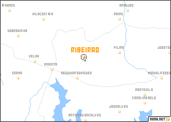 map of Ribeirão