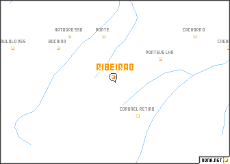 map of Ribeirão