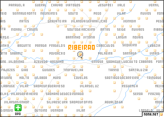 map of Ribeirão