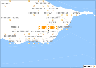 map of Ribeirinha