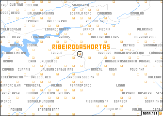 map of Ribeiro das Hortas