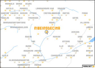 map of Ribeiro de Cima