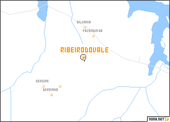 map of Ribeiro do Vale