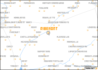 map of Ribemont