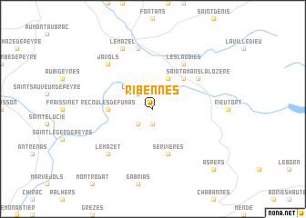 map of Ribennes