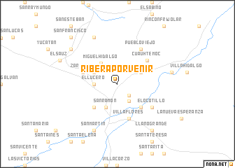 map of Ribera Porvenir