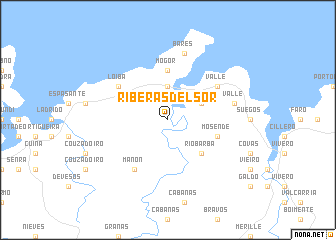 map of Riberas del Sor