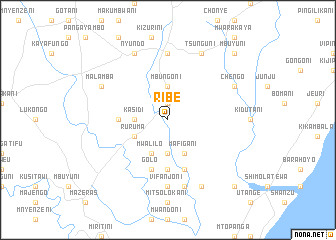 map of Ribe