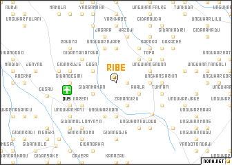 map of Ribe