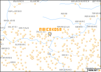 map of Ribića Kosa