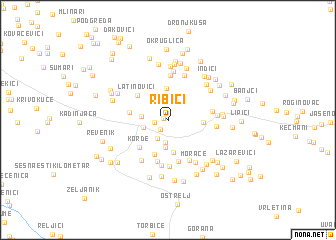 map of Ribići