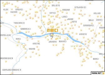 map of Ribići