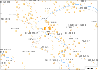 map of Ribić