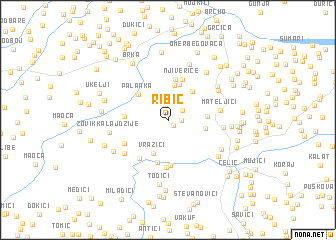 map of Ribić