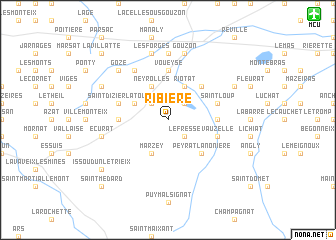map of Ribière