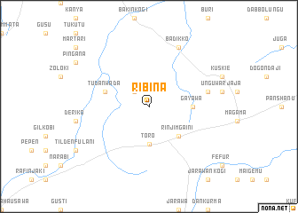 map of Ribina