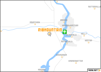 map of Rib Mountain