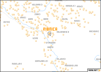 map of Ribnica