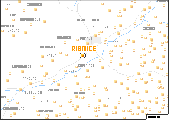 map of Ribnice