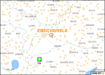 map of Ribnička Vrela